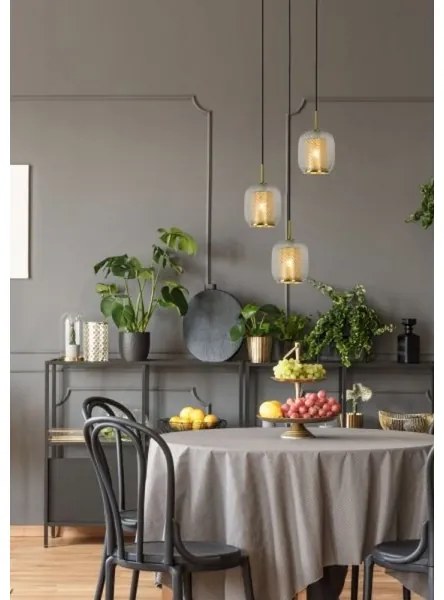 Lucide 03433/03/02 - Csillár zsinóron AGATHA 3xE27/40W/230V