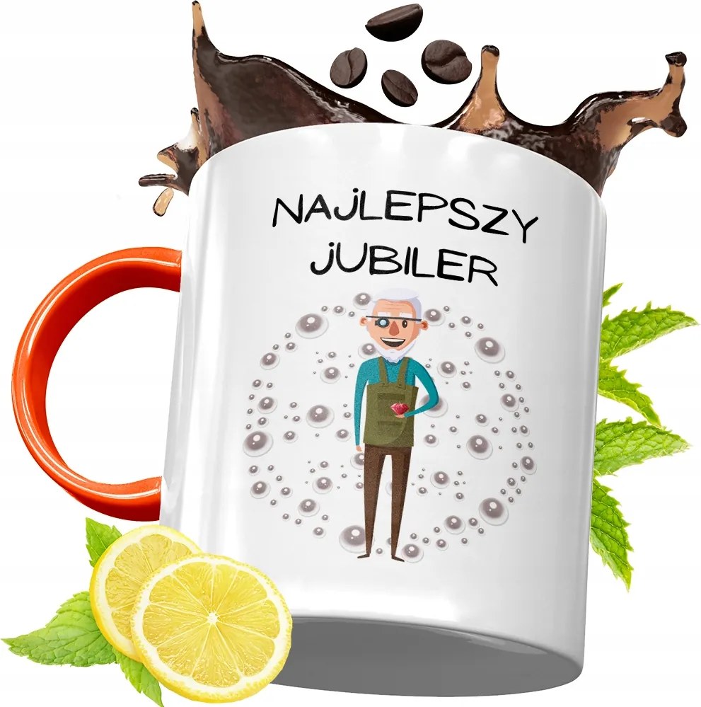 Narancssárga Bögre Ékszerésznek Ajándék fényképes nyomattal