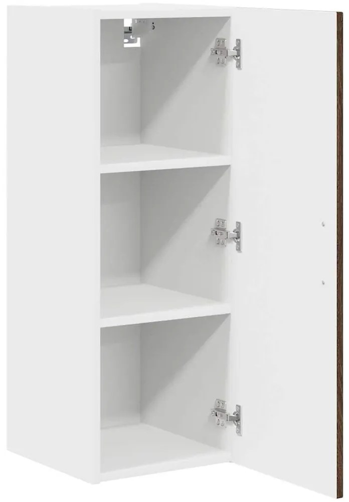 Fali konyhaszekrény 2 pcs Barna Tölgy 30 x 31 x 80 cm Faanyag