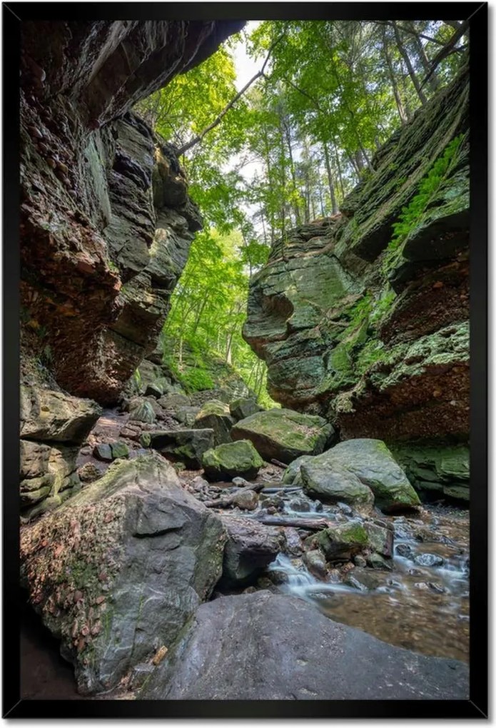 Poszterek keretben 40x60 Hegyek Kövek Sziklák