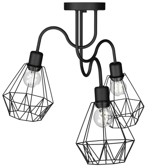 Felületre szerelhető csillár BERGEN 3xE27/60W/230V