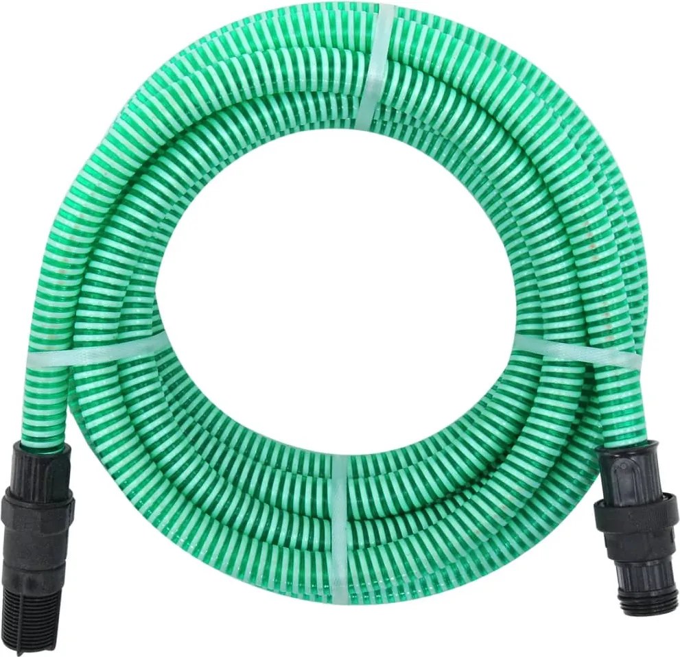 vidaXL zöld PVC szívótömlő PVC csatlakozókkal 1" 4 m