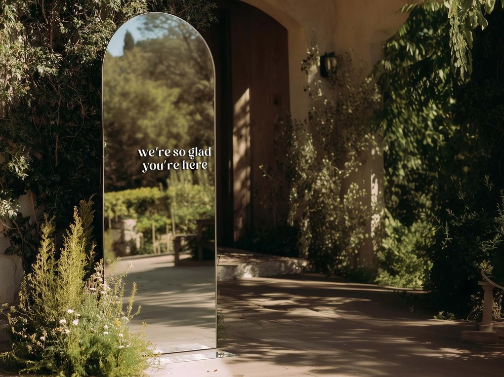 Tükör matrica S43 – We're so glad you're here