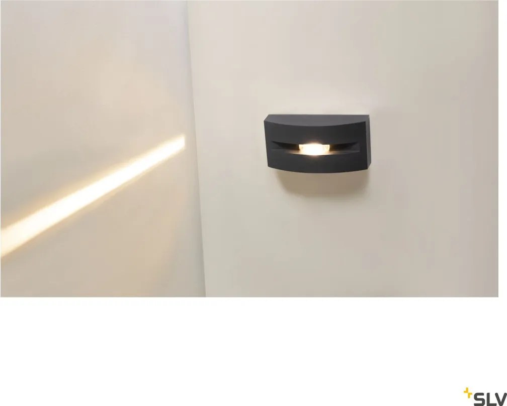 SLV 1003518 OUT-BEAM Modern Kültéri Fali Lámpa Antracit LED IP55