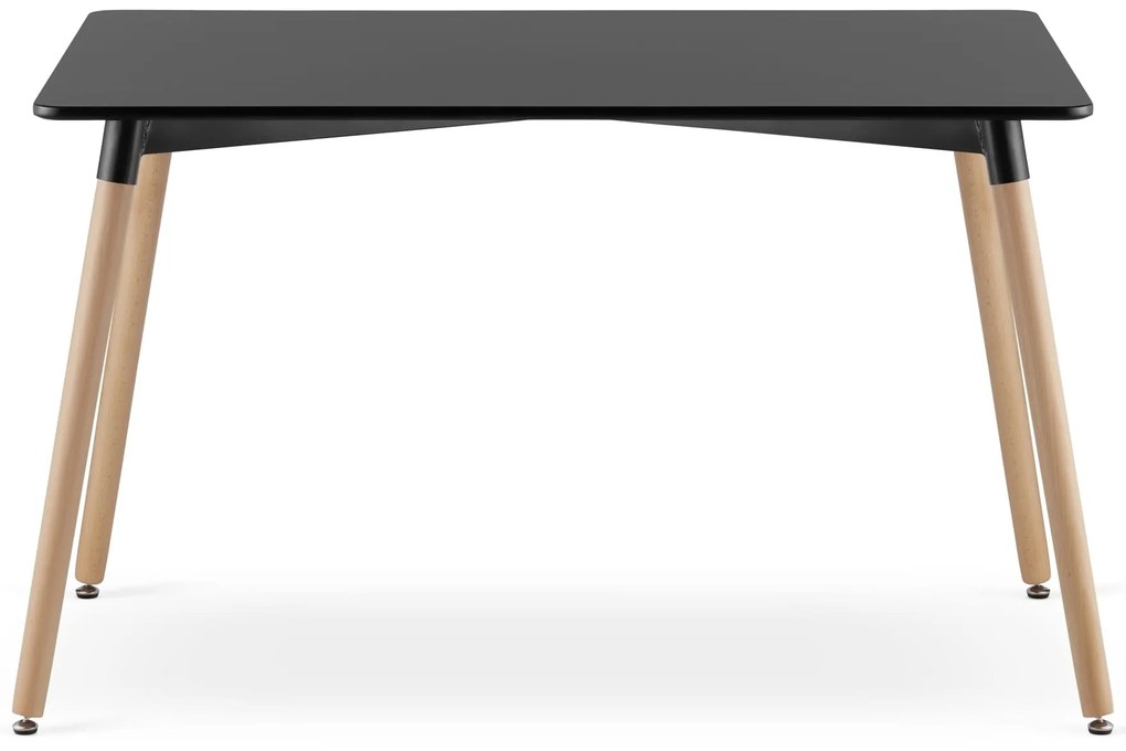 Fekete étkezőasztal ADRIA 120x80 cm