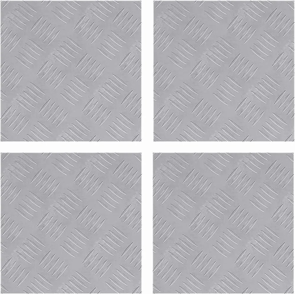 vidaXL Lépcsőfok Négyzet 4 pcs Ezüst 30 x 30 cm Alumínium