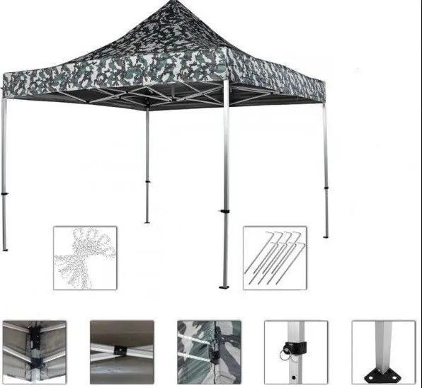 INSTENT PRO Kerti pavilon Woodland 3 x 3 m + 4 oldalfal