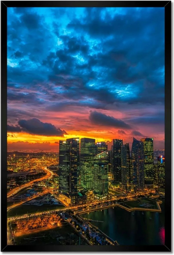 Poszterek keretben 40x60 Városi táj Kilátás