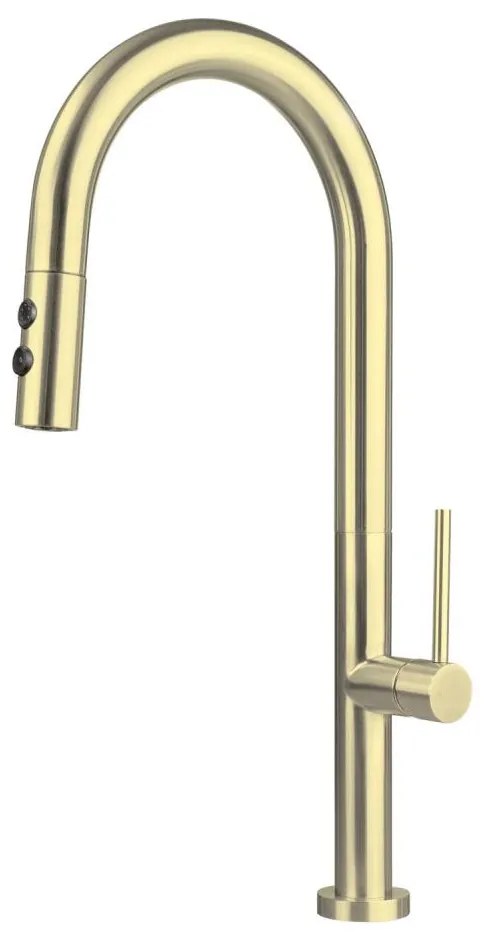 Deante BQO_R72M - Mosogatócsap kihúzható permetezővel OLFATO csiszolt arany