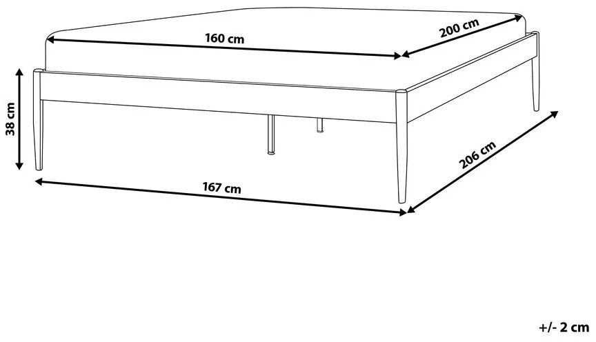 Franciaágy 180 cm Aimei (bézs) (ágyráccsal). 1076351