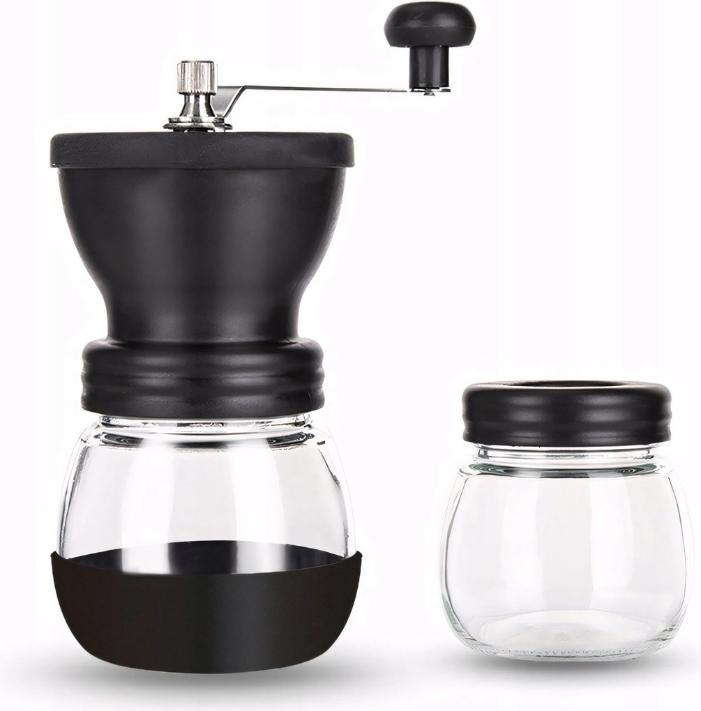 Kézi Kávédaráló Bors Só Fűszernövények Erős Fekete