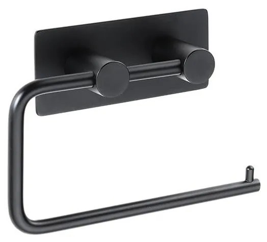 Papírtartó 14,5x10 cm, rozsdamentes acél/fekete