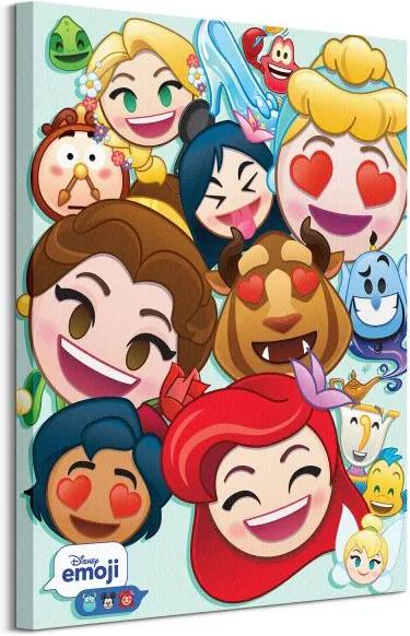 Vászonkép Disney Emoji (Hercegnők) 60x80cm WDC100267