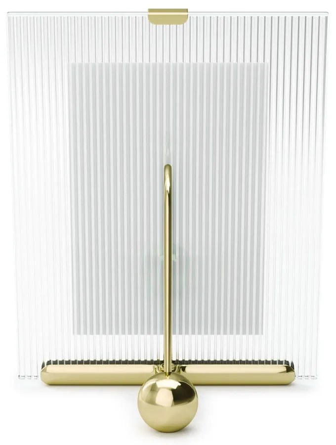 Aranyszínű üveg álló képkeret 16x20 cm Flute – Umbra