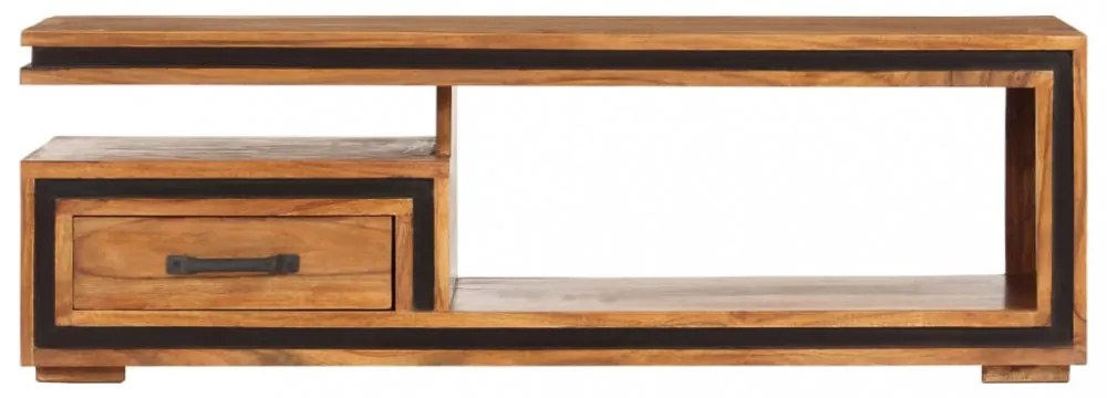 vidaXL tömör akácfa dohányzóasztal 100 x 45 x 33 cm