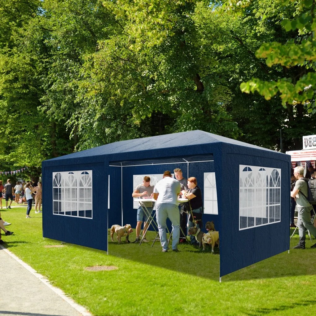 NEAPOL rendezvénysátor, 3x6m, kék Jurhan