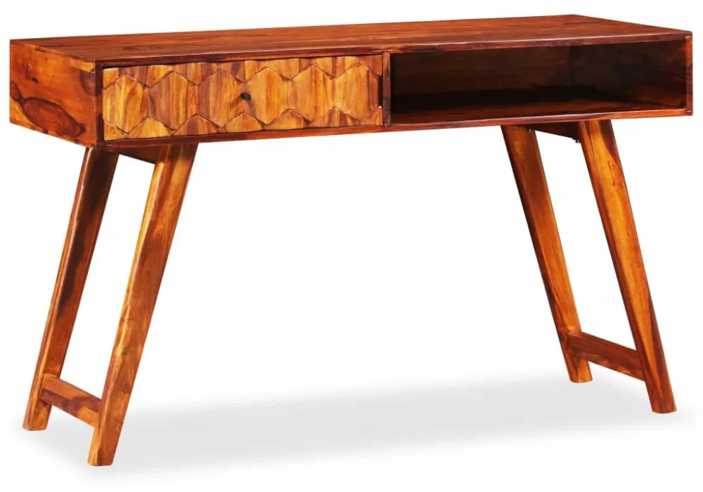 tömör kelet-indiai rózsafa íróasztal 118 x 50 x 76 cm