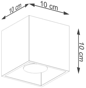 Sollux Sl.1182 - Spotlámpa QUAD 1xGU10/10W/230V arany