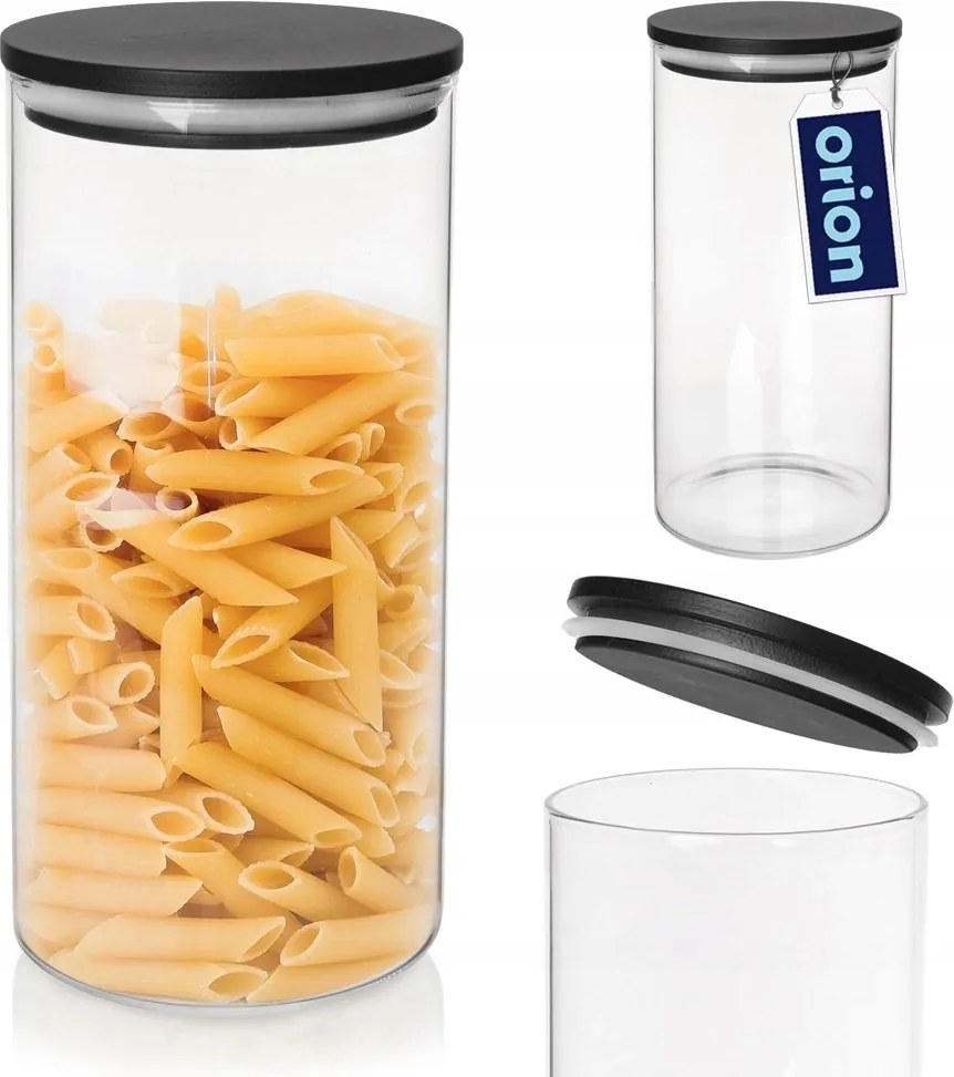 Konyhai Tésztatartó Pehely Üveg Fedél Tömítés Orion 980 ml