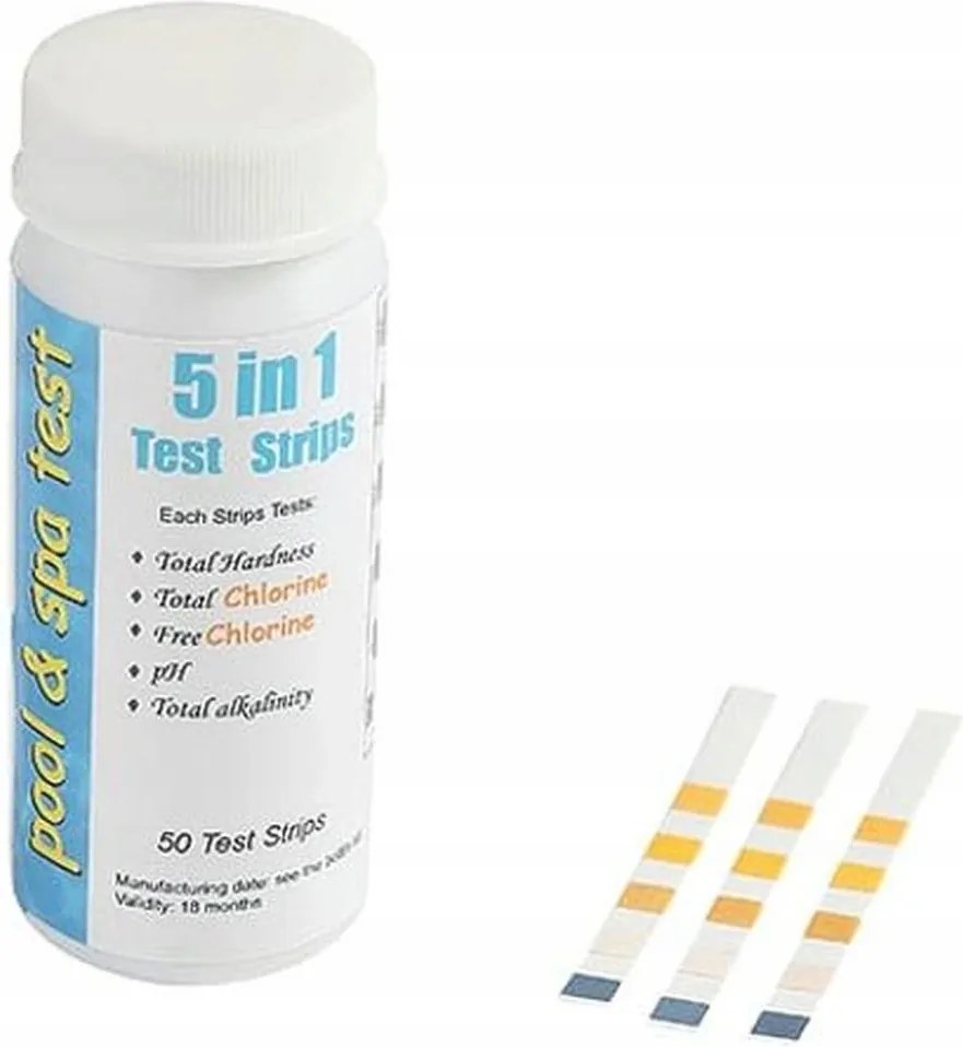Pws Pool and Spa tesztcsíkok 5 az 1-ben, 50 db