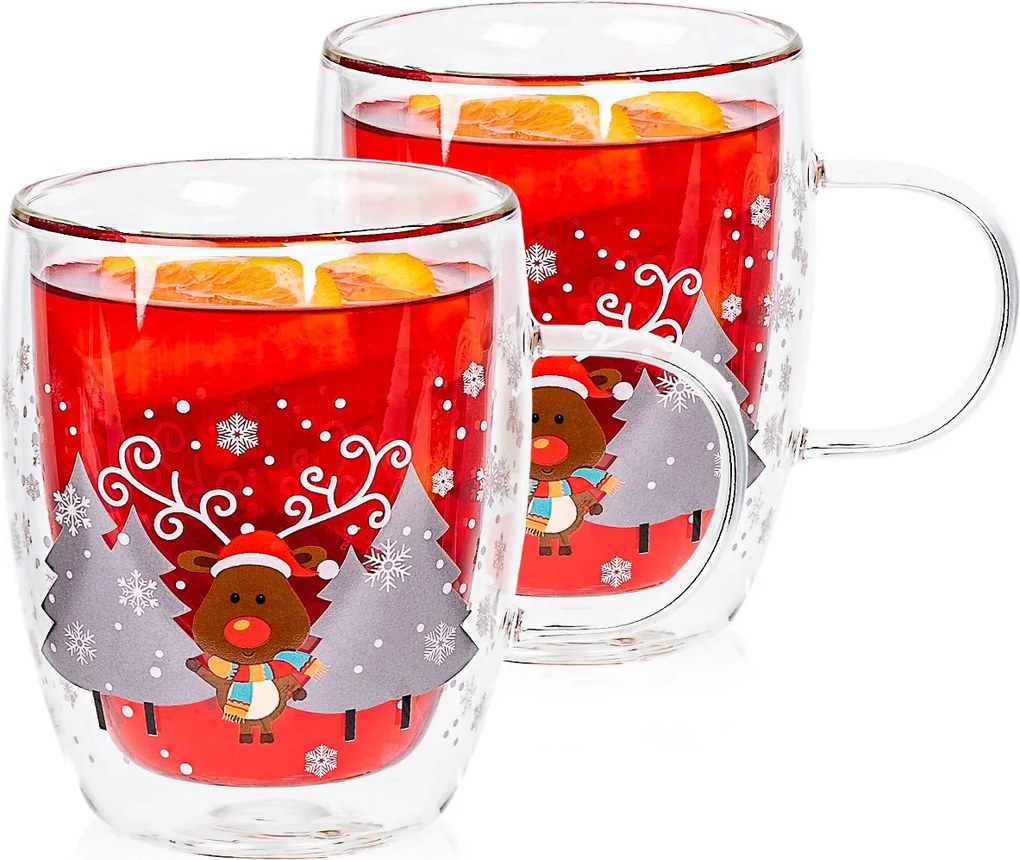 4Home Hot&Cool Mug Reindeer thermo pohár 270 ml, 2 db