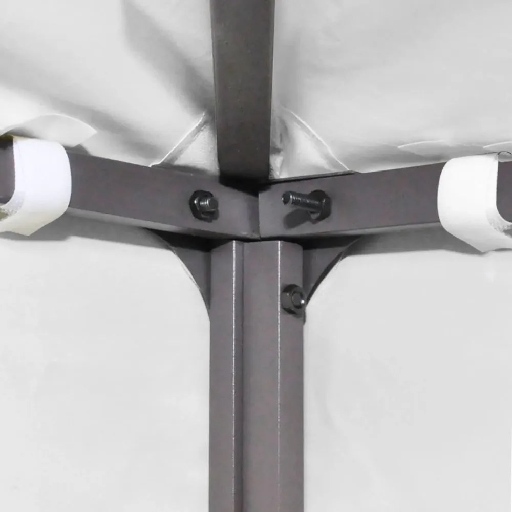fehér kétszintes pavilon-tetőponyva 310 g/m² 4 x 3 m