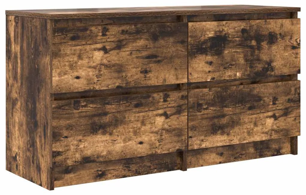 füstös tölgy színű szerelt fa TV-szekrény 100x35x54 cm
