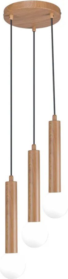ITALUX PND-33574-3-WD FILANO Többágú Függesztett Lámpa Barna, Opál G9 IP20