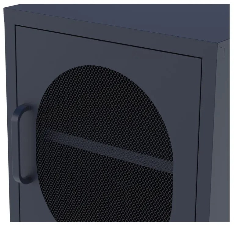 Sötétkék fém éjjeliszekrény Diora – Marckeric