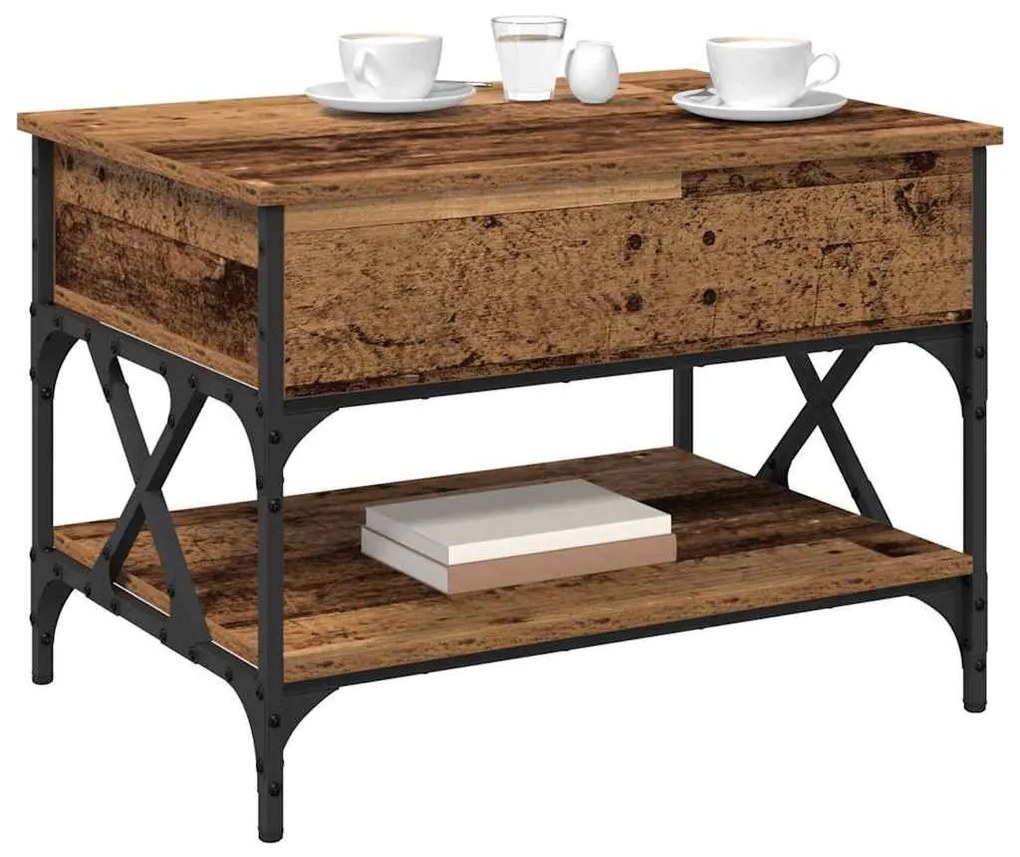 Dohányzóasztal Öreg fa 70x50x50cm Faanyag