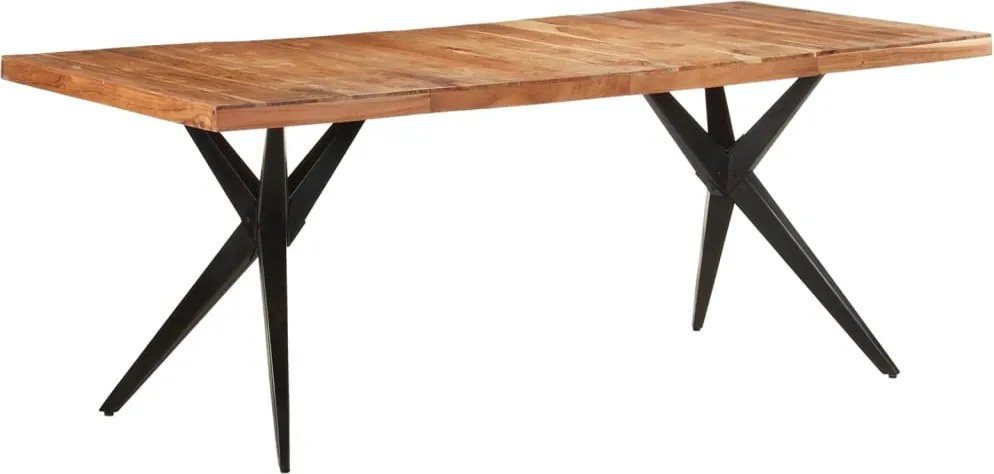 vidaXL tömör akácfa étkezőasztal 200 x 90 x 76 cm