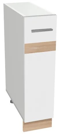 Salandra egyfiókos alsó konyhaszekrény IC 20 Fehér N