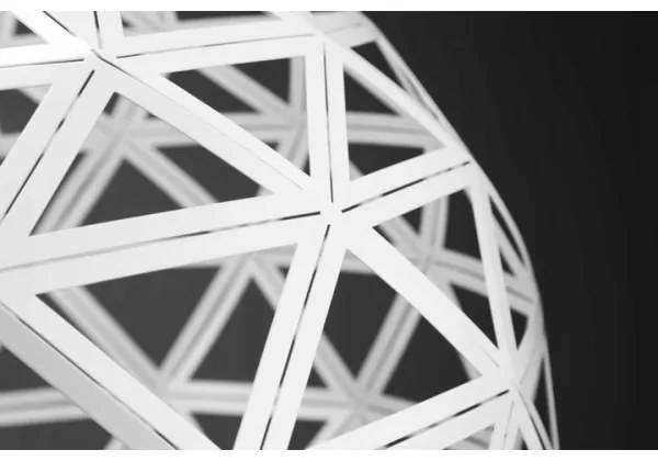 Csillár zsinóron FROZEN 1xE27/60W/230V átm. 50 cm fehér