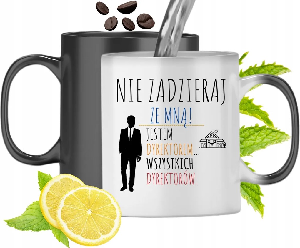 Mágikus Bögre Az Igazgató Számára Színváltós, fényképes nyomtatással