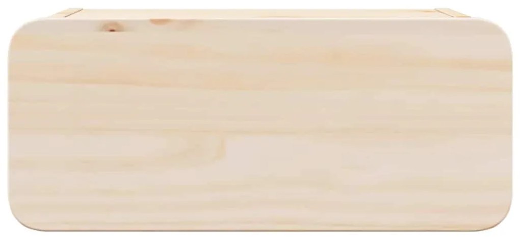 Éjjeli asztal 2 pcs Barna 39 x 34 x 16.5 cm Tömör fenyőfa
