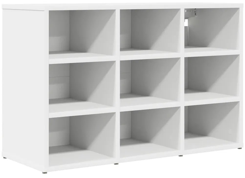 Cipősszekrény polcokkal Fehér 77.5 x 30 x 51 cm Faanyag