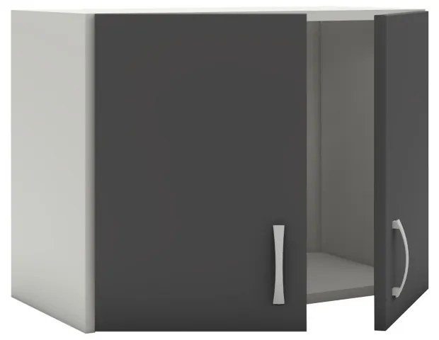 Benita 2 ajtós Felső konyhaszekrény Antracit-Fehér 60x30x45 cm