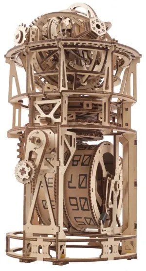 Ugears - 3D fa mechanikus puzzle Óraszerkezet tourbillonnal