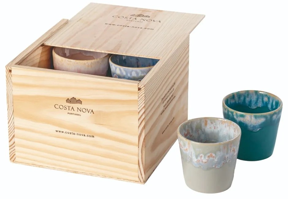 Agyagkerámia eszpresszó csésze szett 8 db-os 210 ml Grespresso – Costa Nova