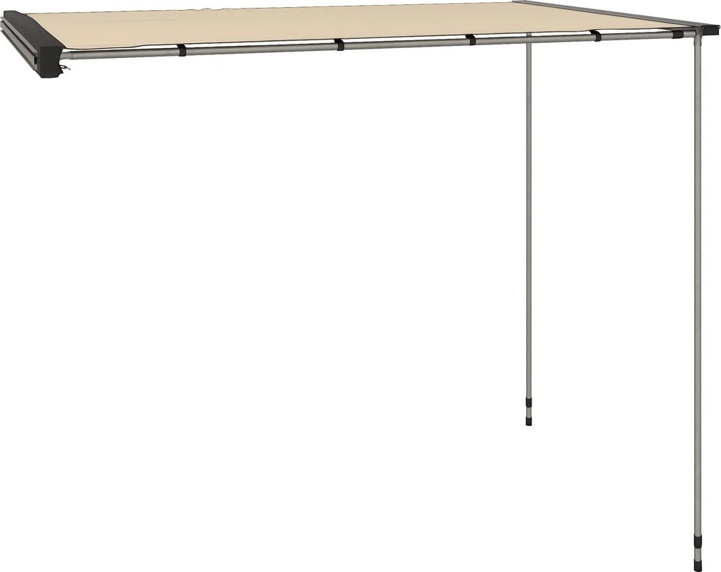 Outsunny Autós Napernyő 160 x 250 cm Retractable Vízálló Napernyő Keder UV Védelemmel Különböző Autókhoz, Lakókocsikhoz, SUVs-hez és Motorhome-hoz | A
