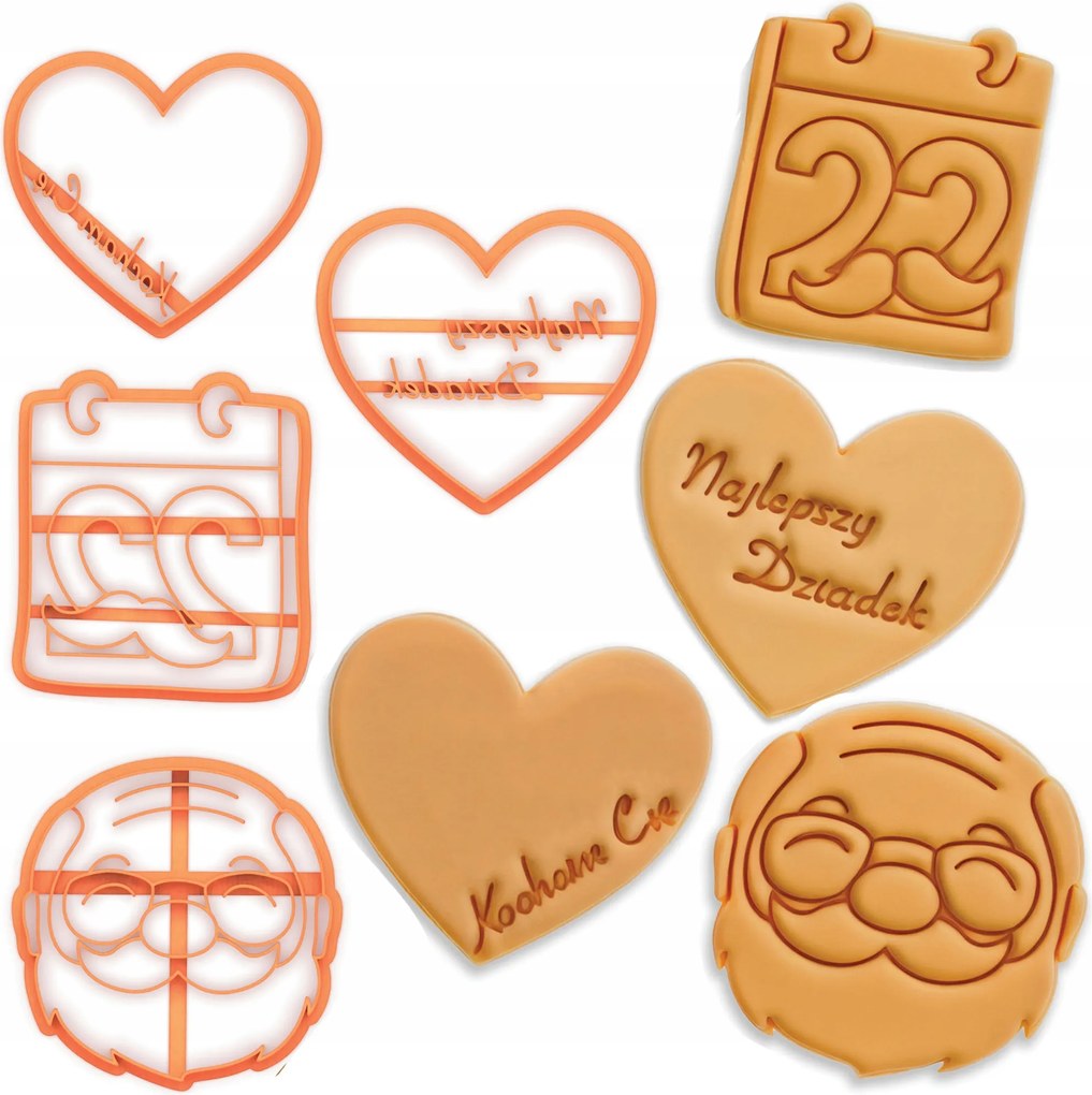 Prémium Kekszlyukasztók Nagymama És Nagypapa Napjára 4-es szett