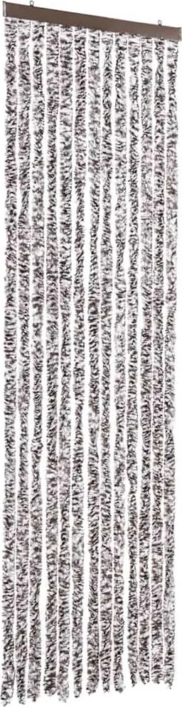 vidaXL barna és bézs zsenília rovarfüggöny 56 x 200 cm