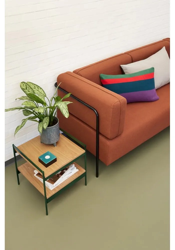 Tárolóasztal tölgyfa dekoros asztallappal 43x43 cm Jaunty – Hübsch