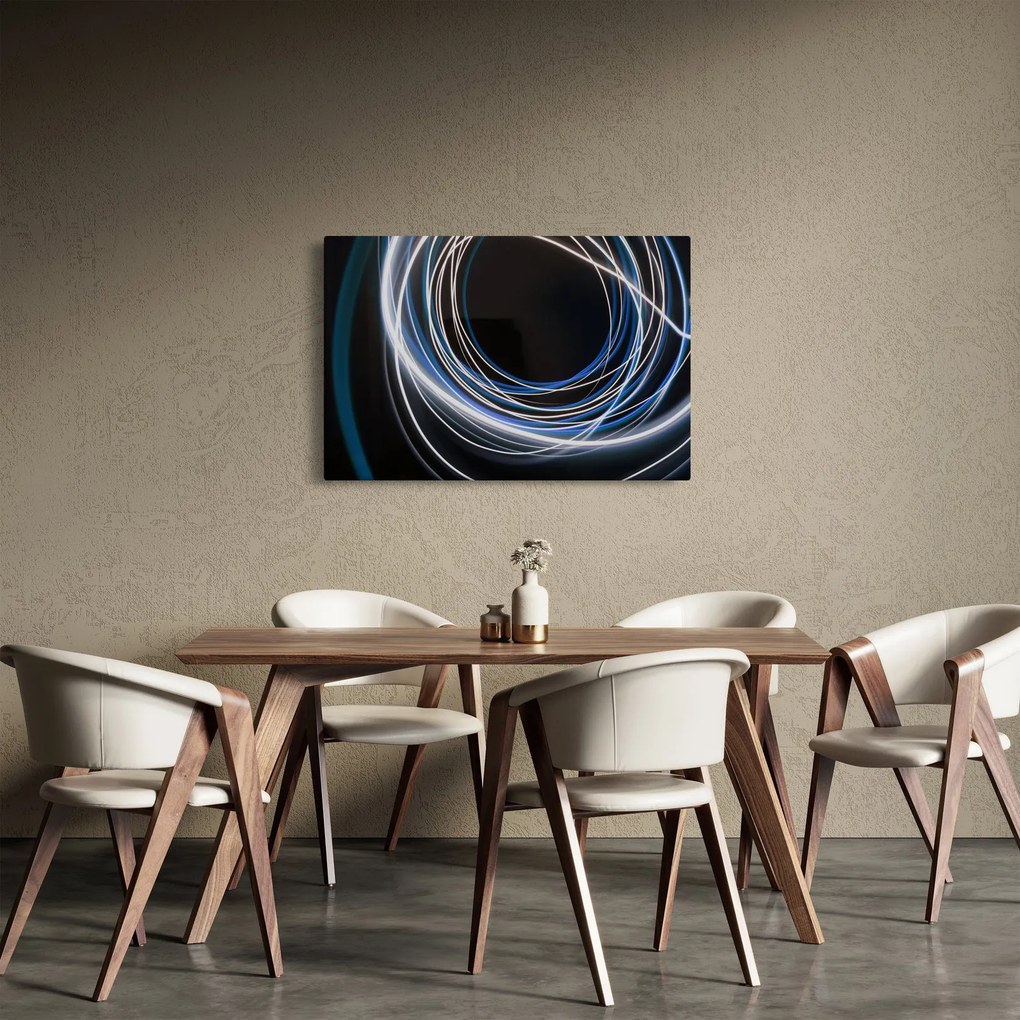 Kék vonalak képe (90x60 cm)