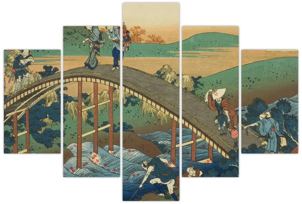 Kép - Katsushika Hokusai, Ariwara no Narihirafrom the series One Hundred, Poems Explained by the Nurse (Hyakunin isshu uba ga etoki), reprodukciók (150x105 cm)