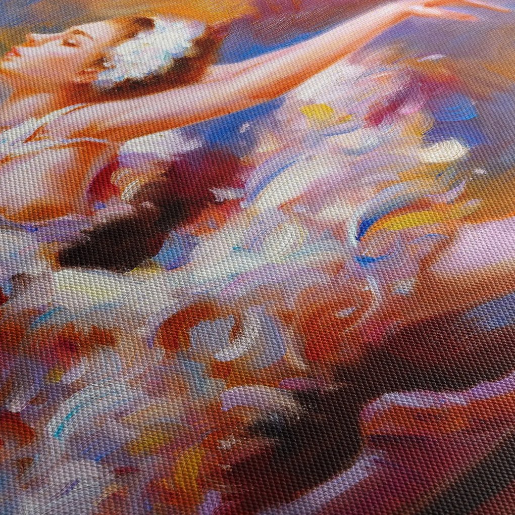 Kép - Balerina, festmény (90x60 cm)