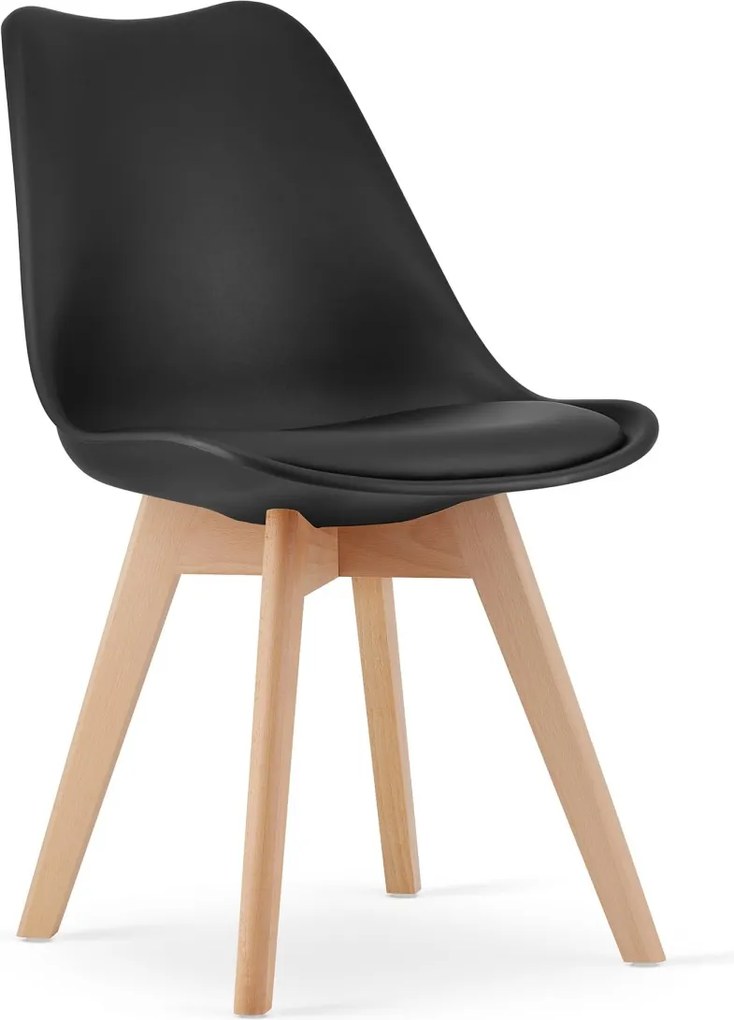 Étkező garnitúra 1 + 4, MADO ARTISAN asztal 80x80 + BALI MARK szék fekete