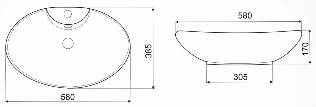 KR-139 kerámia design mosdó fekete-arany márvány mintával
