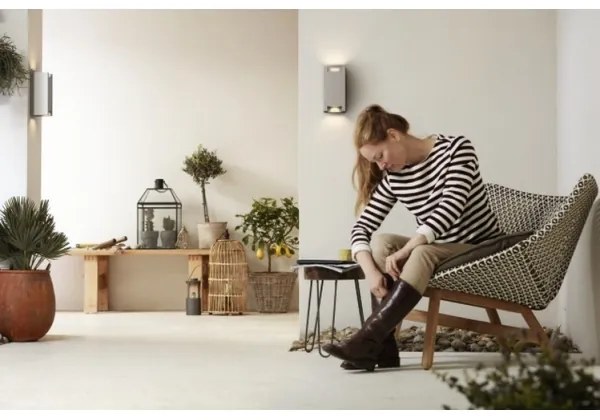 Philips 17339/48/PN - Kültéri fali lámpa MYGARDEN TROWEL 2xGU10/5W