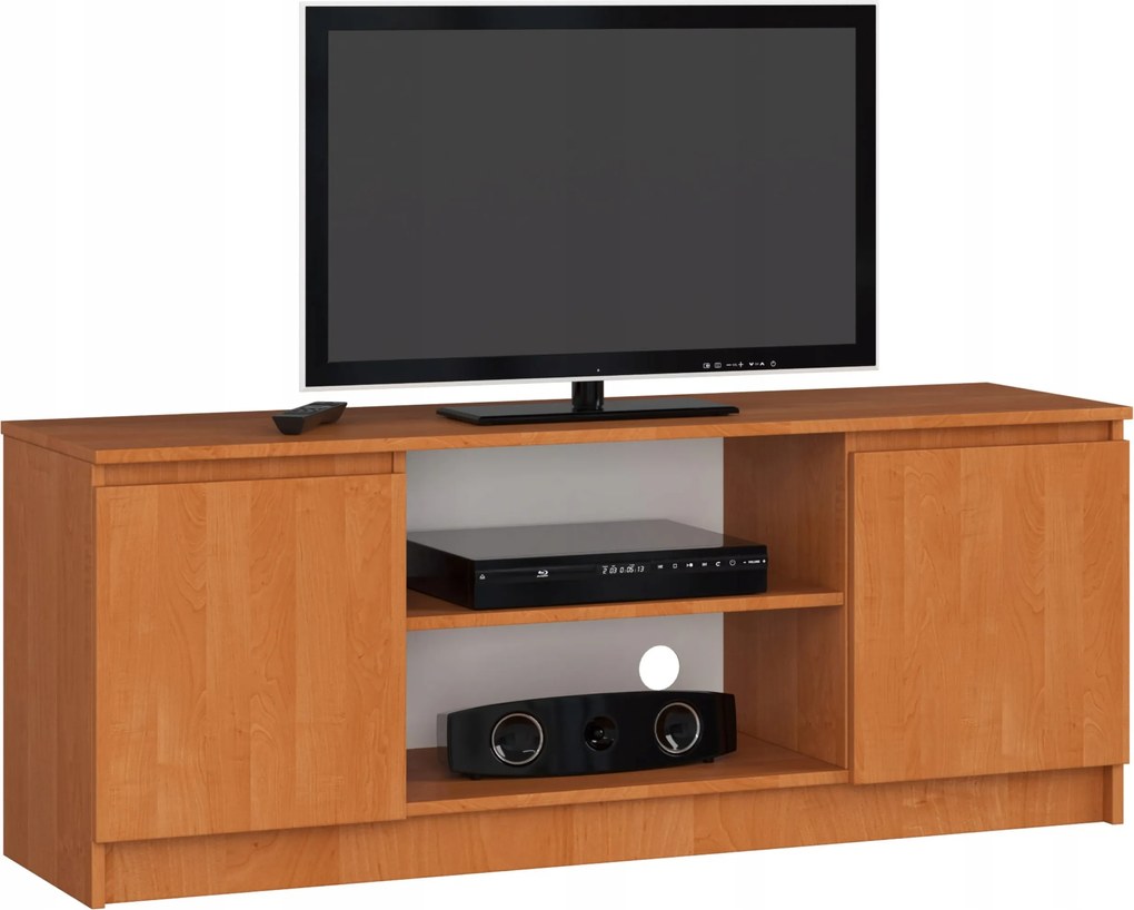 Asztali szekrény Rtv 2D1P 140cm éger komód Akd